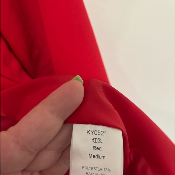 Vibrant Red Blazer Women’s size medium - Picture 2 of 6
